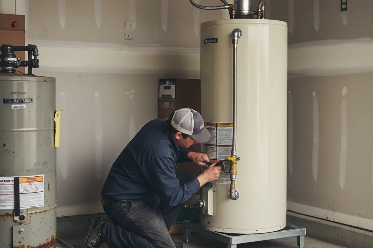 Water heater and shutoff valve replacement in Kilauea